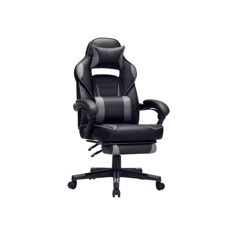 Spēļu krēsls OBG073B03, melns/pelēks