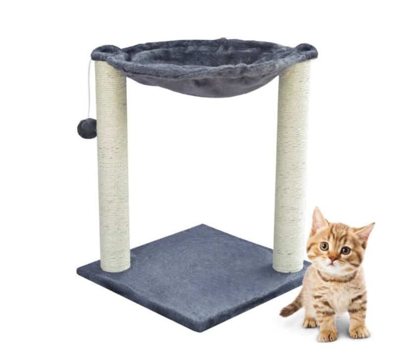 Skrāpis ar šūpuļtīklu, pelēkā krāsā