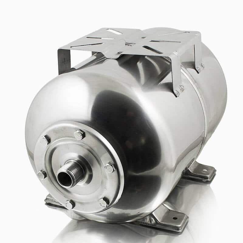 Hidrofors ar tērauda membrānu 24l, sudraba krāsa