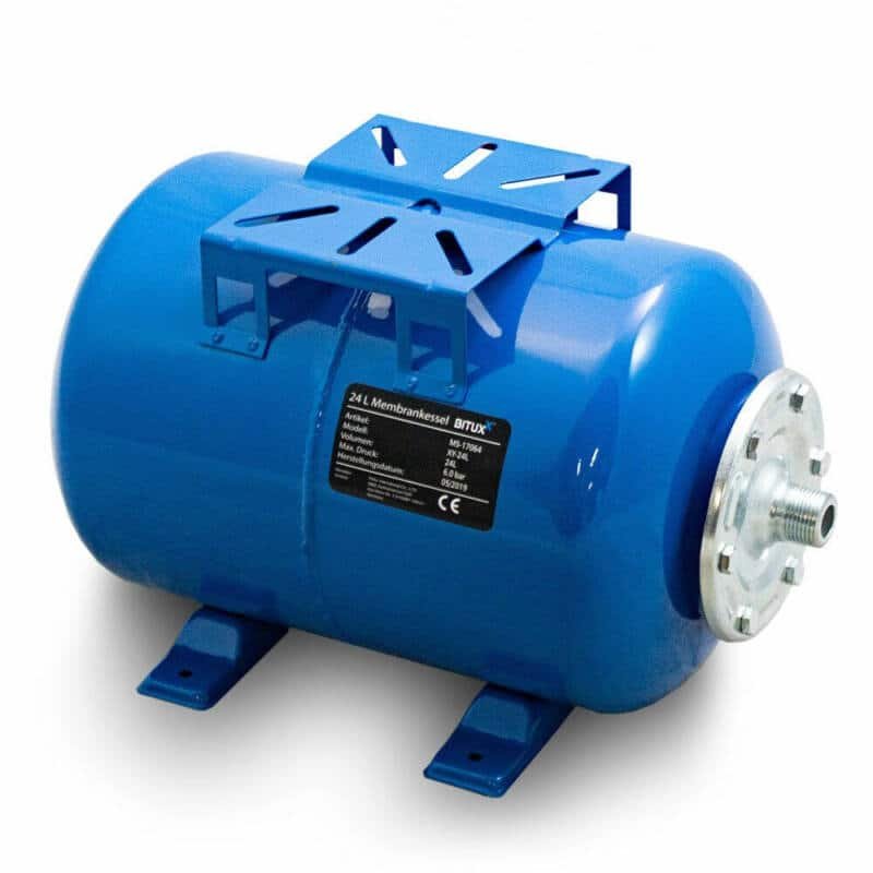 Hidrofors ar tērauda membrānu 24l, zilā krāsā