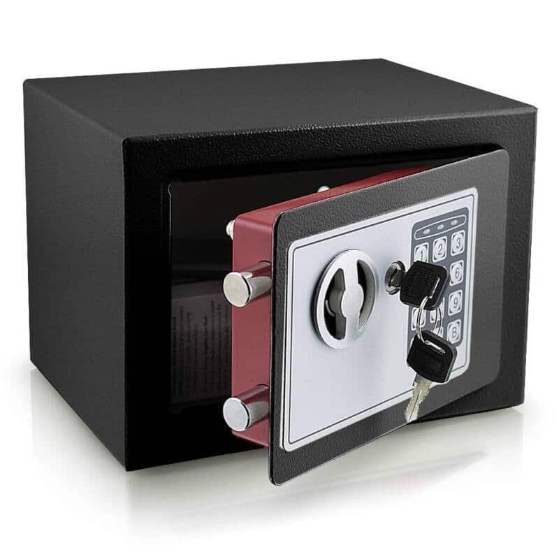 Elektroniskais mini seifs, melns