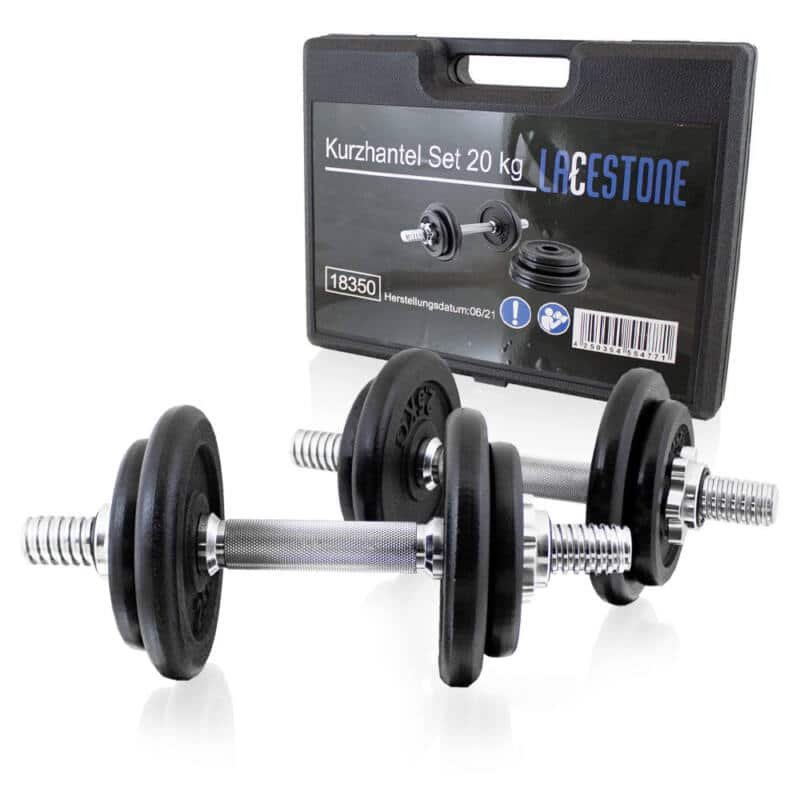 Hanteles atsvaru komplekts 4x2,5kg 4x1,25kg ar futrāli